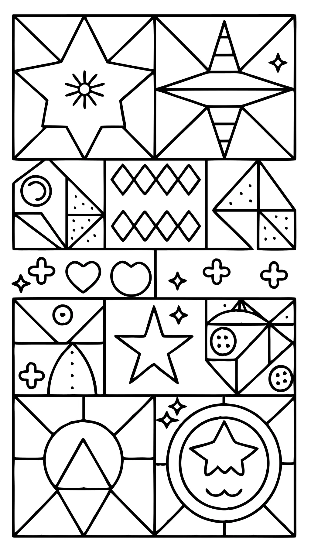 color blocks coloring pages